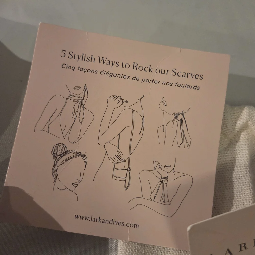 Lark & Ives Hair Scarf Set w/ Dust Bag – Effortlessly Chic & Slightly Boujee